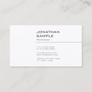 Kreativ Simple Graphic Design Trendig Modern Plain Visitkort