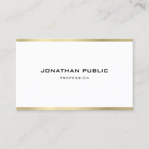Kreativ Sleek Graphic Design Trendig Guld Luxury Visitkort