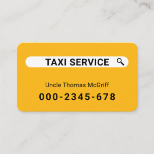 Kreativ Sök Dina Taxitjänster Visitkort