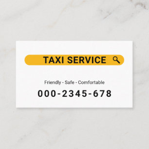 Kreativ Sök Dina Taxitjänster Visitkort
