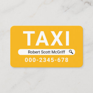 Kreativ Sök Ditt Namn Taxi Visitkort