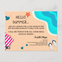 Kreativ Sommar Real Gods Marknadsföring Marknadsfö Vykort