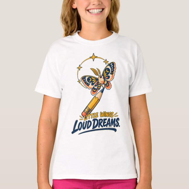 Kreativ Student Målarkonsdrömmar T Shirt (Framsida)