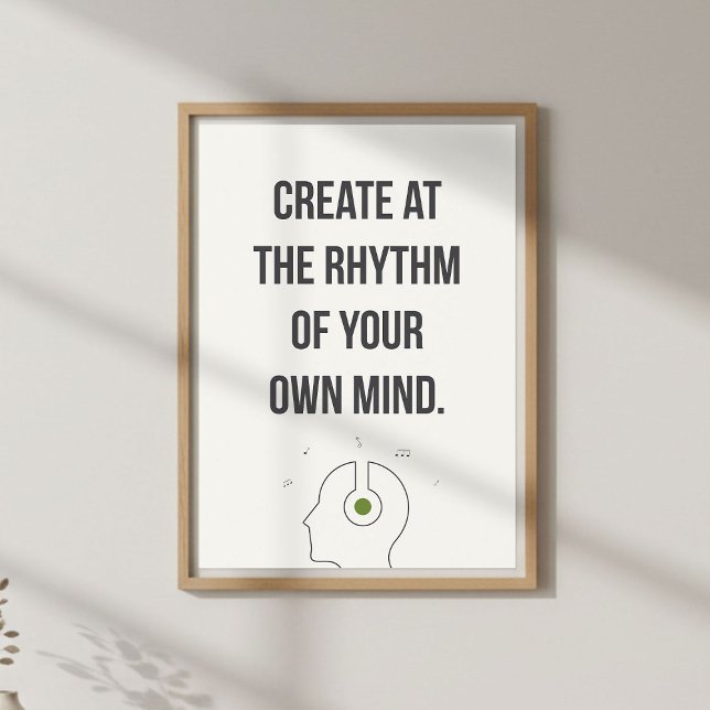Kreativ Studio Väggkonst. Minimal Inspiration Poster (Skapare uppladdad)