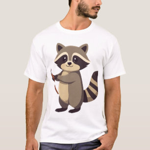 Kreativ T-shirt-design med pensel-klistermärke T Shirt