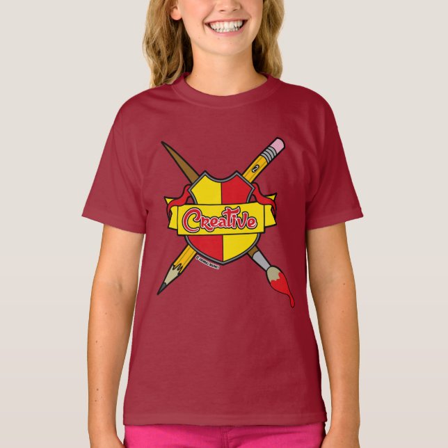 Kreativ T-Shirt med Vapen (Framsida)