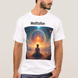 Kreativ t skjorta för meditation älskare shirt