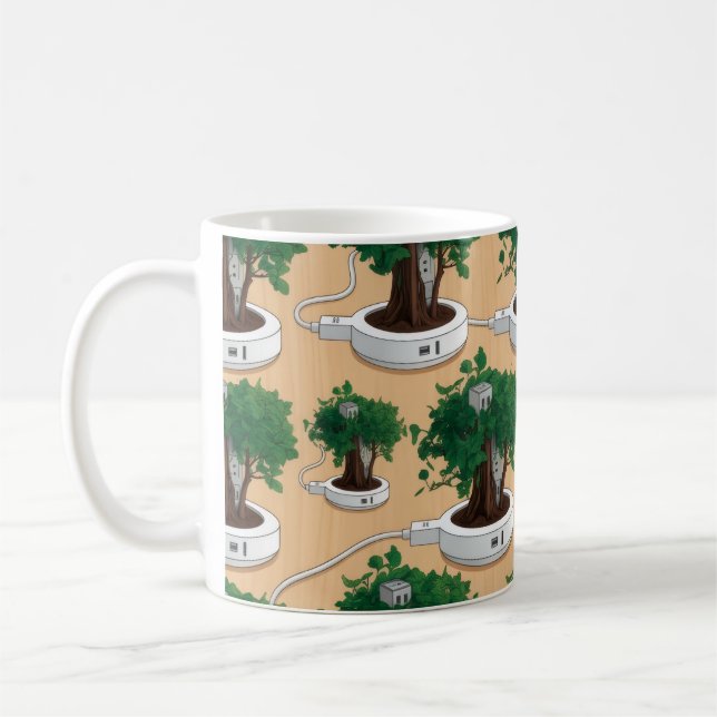 Kreativ tapet kaffemugg (Vänster)