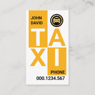 Kreativ TAXI blockerar körning Visitkort