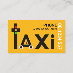 Kreativ Taxi-ljusdrivrutin för biltrafik Visitkort