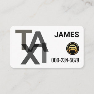 Kreativ TAXI-skyltning körning Visitkort