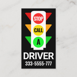 Kreativ Taxi Traffic Light Signage Visitkort