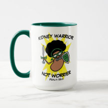 Kreativ Tecknad Kidney Warrior Hero Mugg
