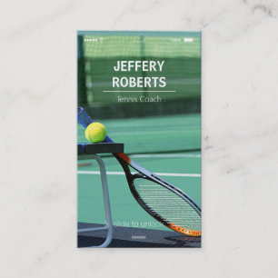 Kreativ Tennis Coach Tennis Trainer Visitkort