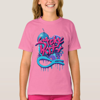 Kreativ text med bilddesign för T-shirt