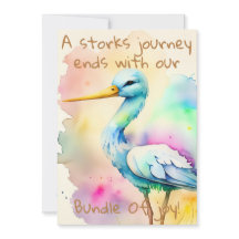 Kreativ, unika inbjudningar till babyvisningsprogr