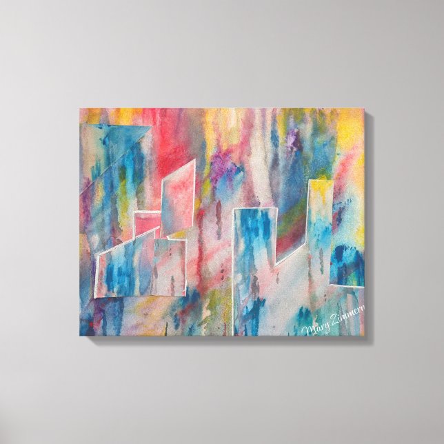 Kreativ Utopia CityScape Canvastryck (Framsida)