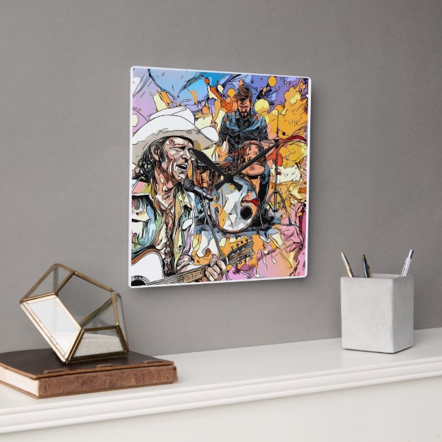 Kreativ väggklocka från Nickys Creative Art (Kontor)