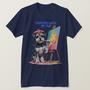Kreativ Valp – Den Konstnärliga Miniature Schnauze T Shirt