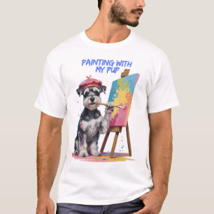Kreativ Valp – Den Konstnärliga Miniature Schnauze T Shirt