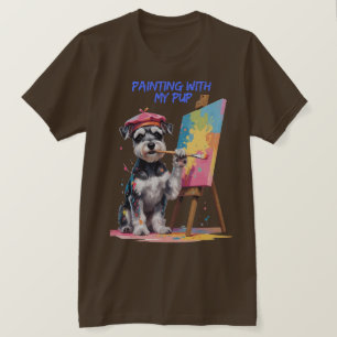 Kreativ Valp – Den Konstnärliga Miniature Schnauze T Shirt