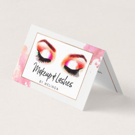 Kreativ Vattenfärg Ögon Makeup/Lash Aftercare Visitkort