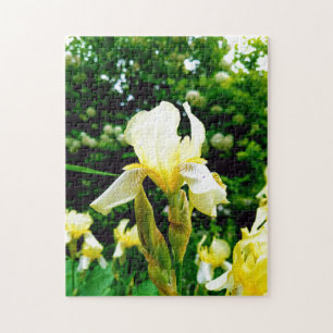 Kreativ vild blomsterpromenad fotopussel