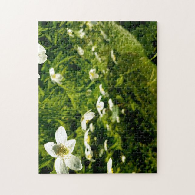 Kreativ vild blomsterpromenad fotopussel (Vertikal)