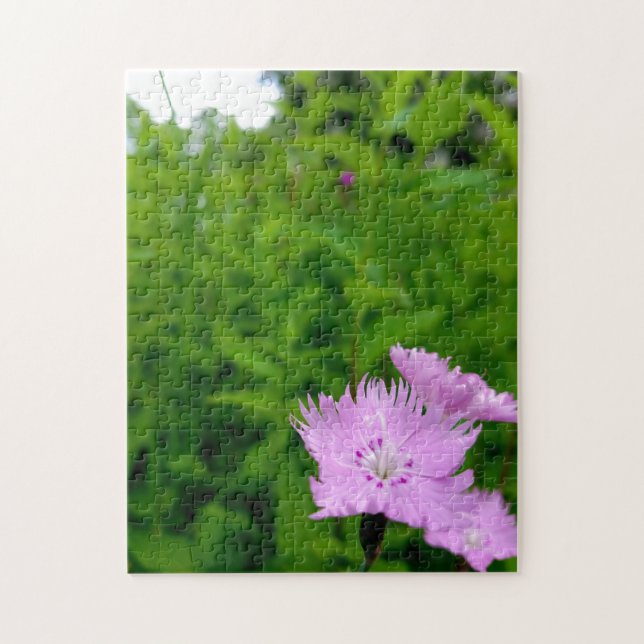 Kreativ vild blomsterpromenad fotopussel (Vertikal)
