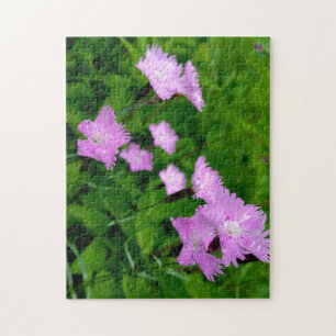 Kreativ vild blomsterpromenad fotopussel