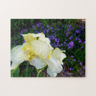 Kreativ vild blomsterpromenad fotopussel