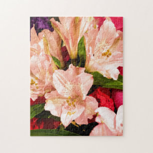 Kreativ, vit blomkors fotopussel