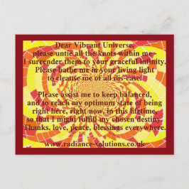 Kreativ vykort 5 - Bästa Vibrant Universe Prayer