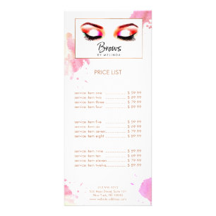Kreativ Watercolor Eyebrows Reklamkort
