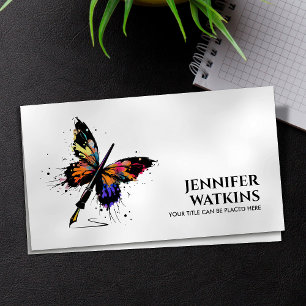 Kreativ Write - Fontän Bläck Pen Butterfly Visitkort