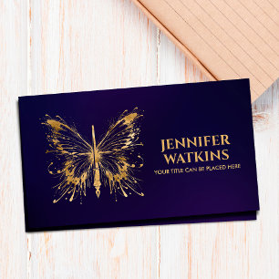 Kreativ Write - Fontän Bläck Pen Butterfly Visitkort