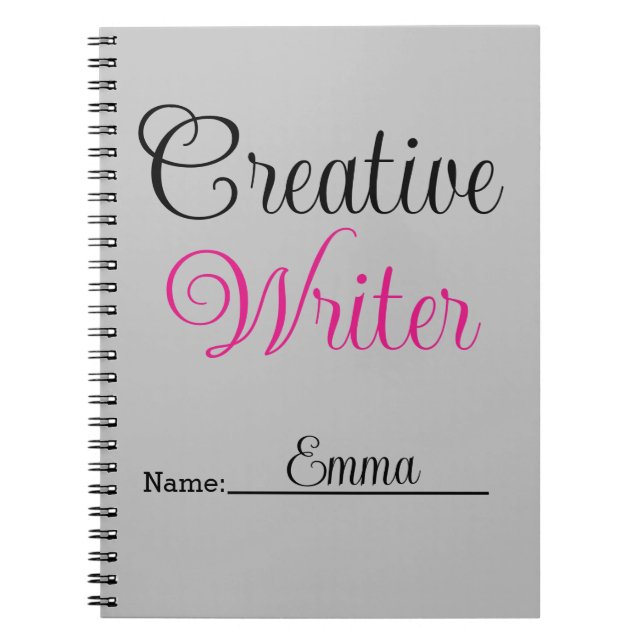 Kreativ Writer Pastel Rosa Anteckningsbok (Framsidan)