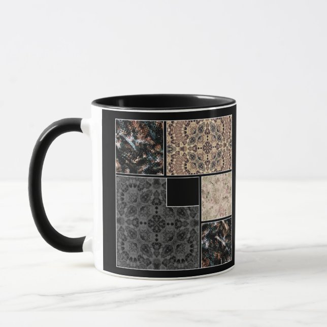 Kreativa designfoton text ornamentala ormhud mugg (Vänster)