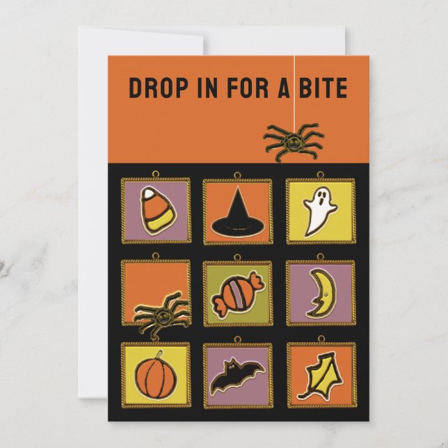 Kreativa Halloween-festinvitationer Inbjudningar (Framsida)