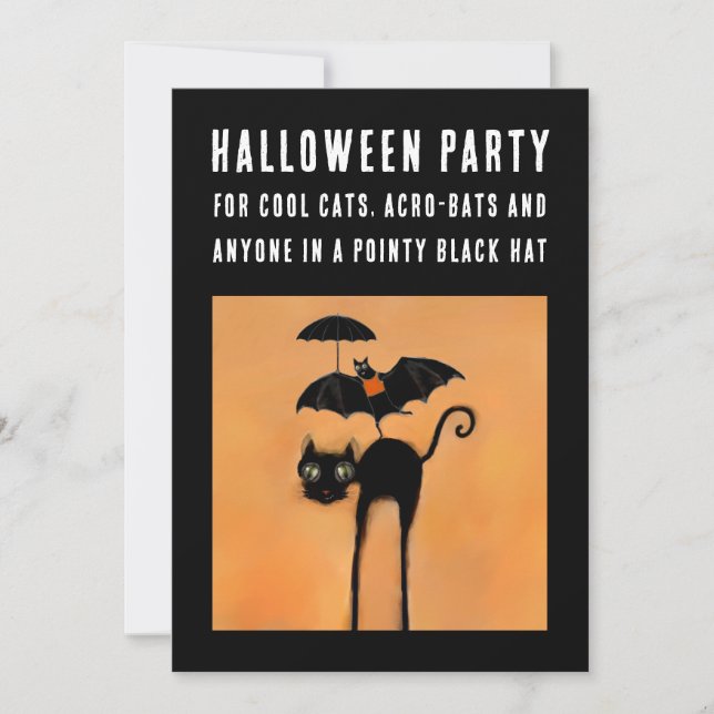 Kreativa Halloween-festinvitationer Inbjudningar (Framsida)