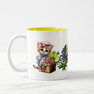 Kreativa kattmuggar måste-ha för kattälskare Två-Tonad mugg