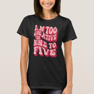 Kreativa motiverande citat Typografi slogan Nio T Shirt