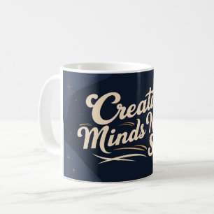 Kreativa sinnen sover aldrig kaffemugg