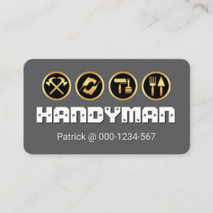 Kreativa skruvade HANDYMANS verktyg Visitkort