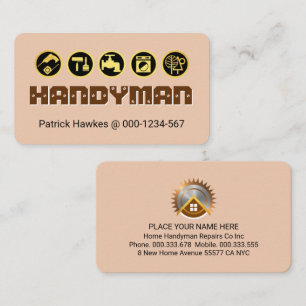 Kreativa skruvade HANDYMANS verktyg Visitkort