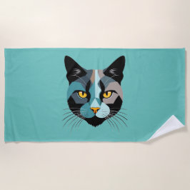 Kreative Katzenkopf Illustration