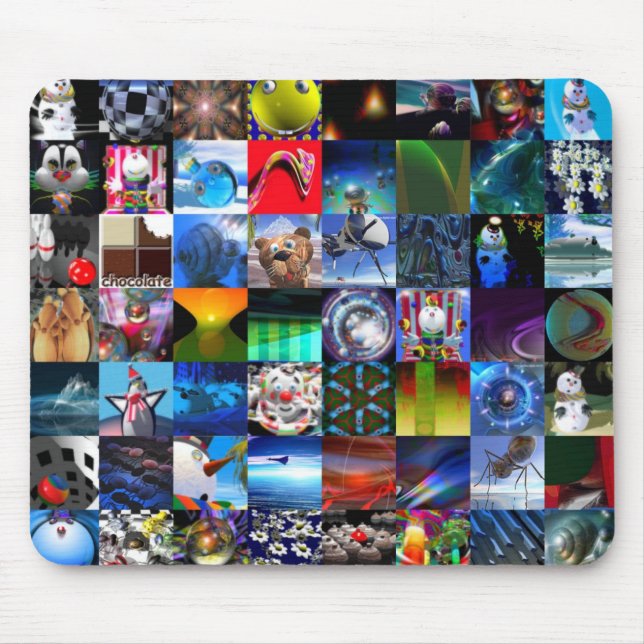 Kreativet avbildar musmatta (Framsidan)