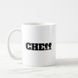 Kreativet Clever-spel för Chess Ord Black Knight Kaffemugg