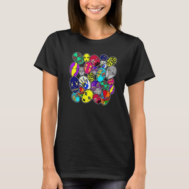 Kreativet coola måla teckningar Stil Graphics Illu T Shirt (Framsida)