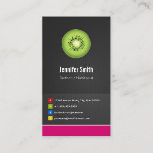 Kreativet Dietitist/Nutritionist Diet Innovativ Visitkort